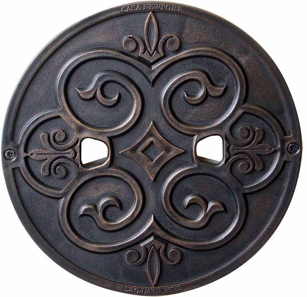 Bronze Metal Skimmer Lid for Casa Newport, Model 20-01011, Measuring 9.9×22