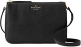 Kate Spade New York Triple Gusset Crossbody Bag, Black
