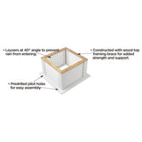 Good Directions Manchester Square Vinyl Cupola with Rooster Weathervane, 18 x 18 x 40 Inches