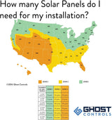 GC Ghost Controls TSS1XP Solar Automatic Gate Opener Kit for Swing Gates Up to 20 Feet, Heavy-Duty Single-Gate System