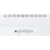 GE 30 Convertible Range Hood in White on White