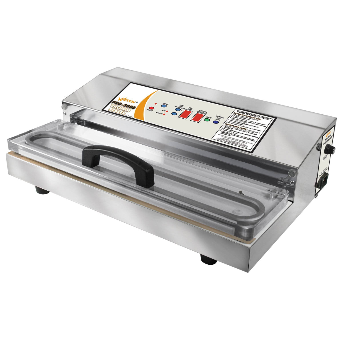 Weston Pro-3000 Stainless Steel Vacuum Sealer for Airtight Food Storage