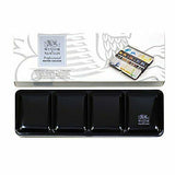 Winsor & Newton Professional Watercolour Sketchers Box Set with Lightweight Metal Case and 24 Half Pans