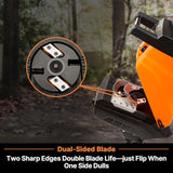LawnMaster FD1503 15-Amp Electric Wood Chipper Shredder with 1.8-Inch Cutting Diameter and 14:1 Maximum Reduction