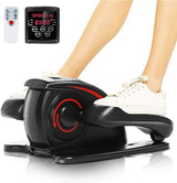 ANCHEER Under-Desk Elliptical Pedal Exerciser with Smart LCD Display & Remote, Quiet Low-Impact Seated Leg Workout for Seniors, Office or Home