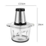 Homgeek 250W Electric Meat Grinder and Kitchen Blender with 2L Stainless Steel Bowl and 2 Speed Settings