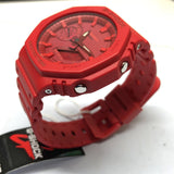 G-Shock GA2100-4A Analog-Digital Watch, Red