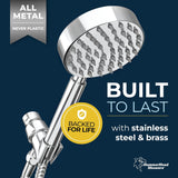 HammerHead Showers Oil Rubbed Bronze Handheld Shower Head with 6ft Hose, Brass Holder, Adjustable Bracket, Detachable Wand, and 1.75 GPM Low-Flow Water Saving Design