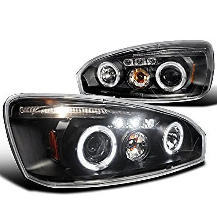 Spec-D Tuning LED Projector Headlights for Chevy Malibu, Black Housing, 2LHP-MBU04JM-TM
