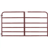Tarter 6ER8 Red Tube Gate with 6 Bars and 8 ft Length