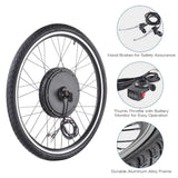 48V 1000W Electric Bicycle Motor Conversion Kit with 26-Inch Front/Rear Wheel Compatibility, by TheLAShop