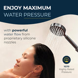 HammerHead Showers Oil Rubbed Bronze Handheld Shower Head with 6ft Hose, Brass Holder, Adjustable Bracket, Detachable Wand, and 1.75 GPM Low-Flow Water Saving Design