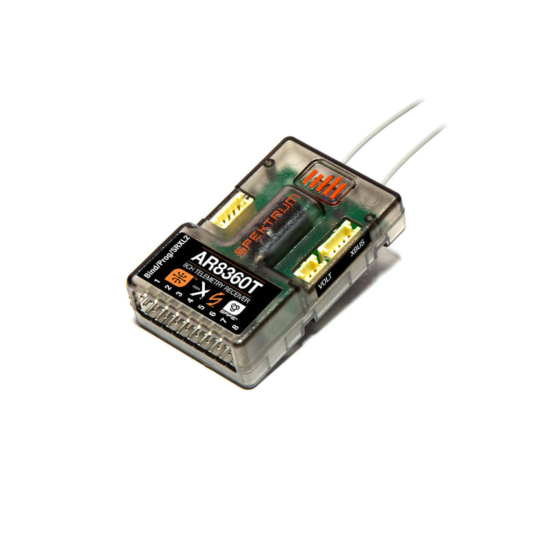 Spektrum AR8360T DSMX Receiver with 8 Channels, AS3X, SAFE and Telemetry