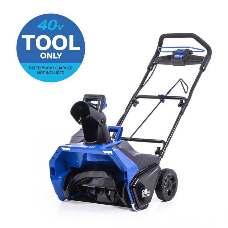 Kobalt KSB 2040-06 Cordless Electric Snow Blower with 40-Volt Max Power and 20-In. Single-Stage Clearing