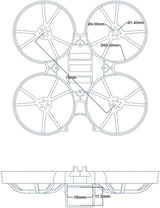 BETAFPV Meteor75 1S Brushless Whoop FPV Racing Drone, Featuring TBS Crossfire, BT2.0 Connector, F4 AIO 1S FC, VTX, 18000KV 1102 Motor and C02 Camera