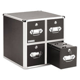 Vaultz 4-Drawer CD File Cabinet for Disc Storage