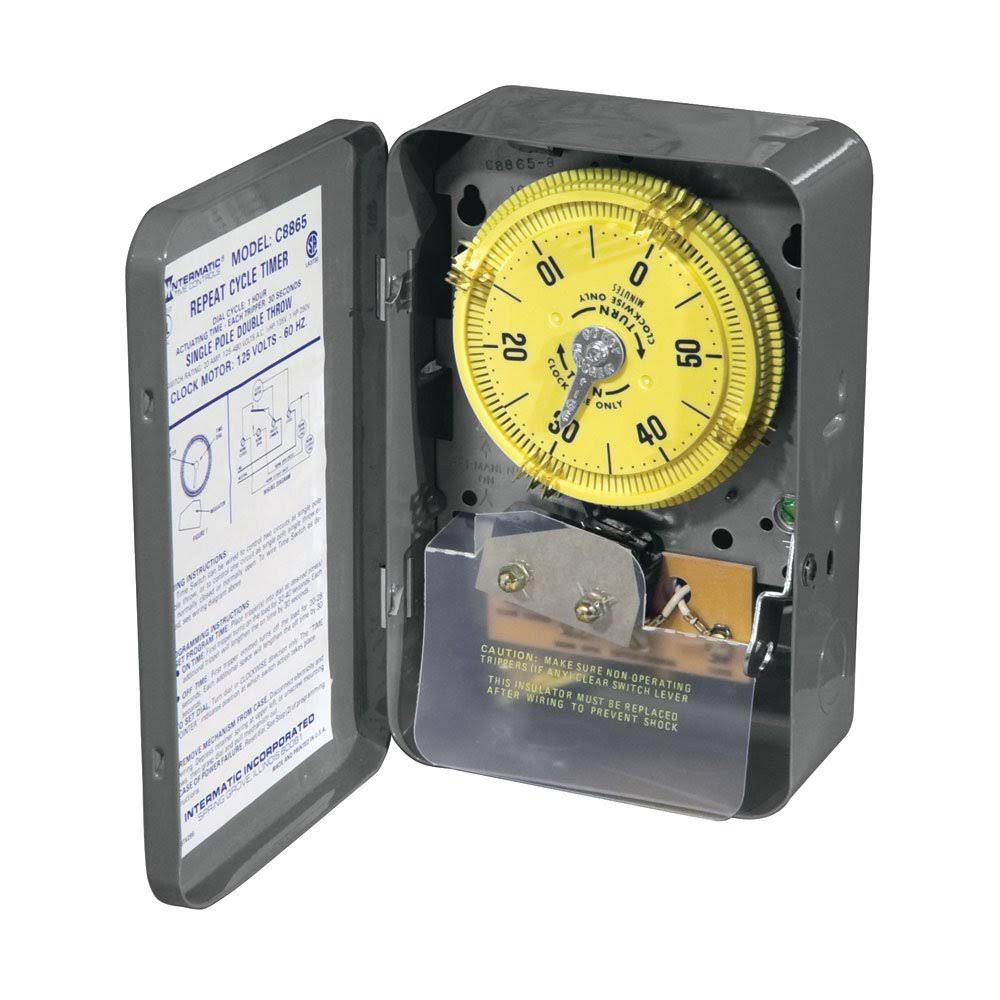 Intermatic C8865 20-Amp SPDT Switch with 1-Hour Repeat Cycle