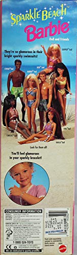 Mattel Sparkle Beach Ken Barbie Doll with Matching Bracelet for You