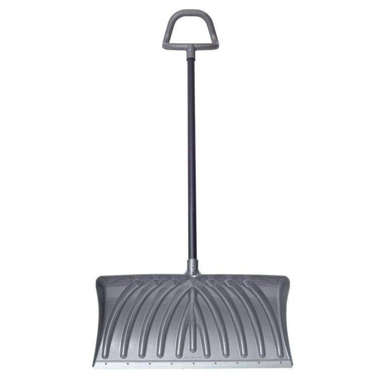 Suncast Deluxe Snow Pusher with 27-Inch Clearing Width