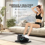 ANCHEER Under-Desk Elliptical Pedal Exerciser with Smart LCD Display & Remote, Quiet Low-Impact Seated Leg Workout for Seniors, Office or Home