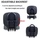 WEEROCK Oversized Bicycle Saddle with Supportive Backrest, Soft PU Cushion Replacement Seat for Mountain Bikes, MTB, Tricycles and Commuter Bikes