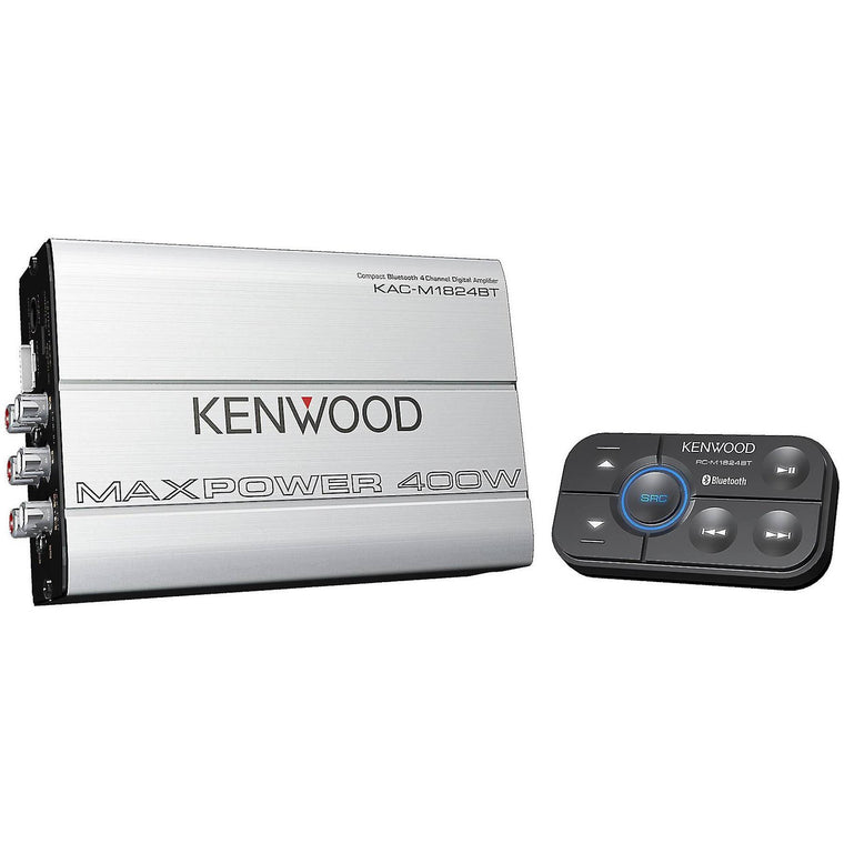 Kenwood Kac-m1824bt 4-Channel Amplifier with Built-In Bluetooth Connectivity