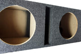 Dual 10-Inch Vented Car Audio Subwoofer Enclosure with Ported Stereo Sub Box Design, 5/8-Inch MDF