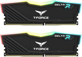 TEAMGROUP T-Force Delta RGB 32GB DDR5 Desktop Memory Kit, 2 x 16GB, 6400MHz PC5-51200 CL40, White, for Z690, FF4D532G6400HC40BDC01