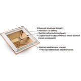 Good Directions Manchester Square Vinyl Cupola with Rooster Weathervane, 18 x 18 x 40 Inches