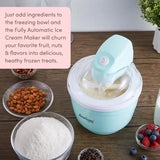 Elite EIM520M 1 Quart Automatic Electric Ice Cream Maker in Mint Spearmint, with Recipes for Homemade Ice Cream, Frozen Yogurt, Sorbet and Gelato
