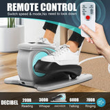 ANCHEER Under-Desk Elliptical Pedal Exerciser with Smart LCD Display & Remote, Quiet Low-Impact Seated Leg Workout for Seniors, Office or Home