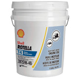 Shell Rotella T4 15W-40 Motor Oil, 5 Gal, 550045128