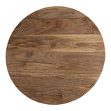 Kate and Laurel Soleyn 20 x 20 x 25 Mid-Century Round Wood Side Table, Natural Finish