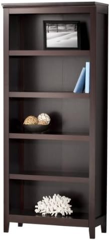 Carson 5-Shelf Bookcase by Threshold, Espresso Finish