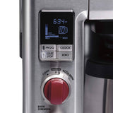 Wolf Gourmet 10-Cup Coffee Maker with Water Filtration, Stainless Steel Finish and Red Knob