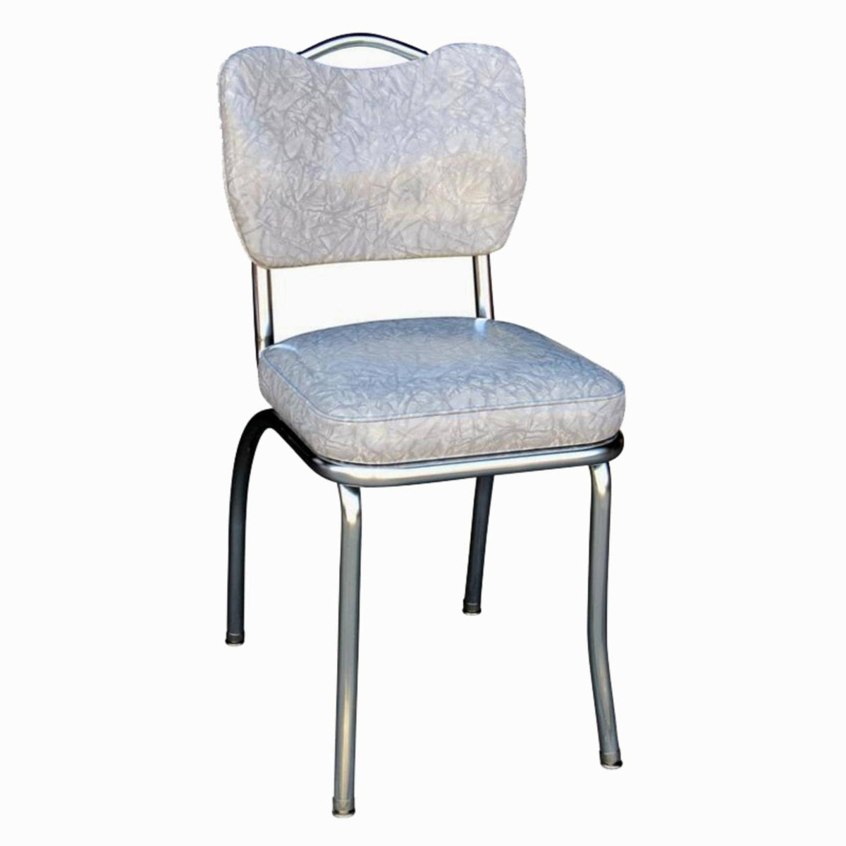 Richardson Seating Diner Chair with Handle Back and 2×22 Box Seat, Cracked Ice Grey