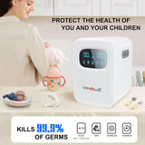18L Baby Bottle Sterilizer and Dryer with UV Light, 360-Degree Sanitizing Box for Newborn Feeding Bottles, BPA-Free, Clinically Proven to Kill Up to 99.9% of Bacteria and Viruses