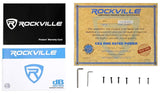 Rockville dB14 Mono Car Audio Amplifier Bundle with 4000W Peak/1000W RMS Output at 2 Ohms and RWK4CU 4 AWG 100% Copper OFC Installation Wire Kit