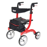 Drive Medical Nitro Euro-Style Rollator Walker in Red