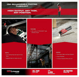 Milwaukee 2113-21 Rechargeable Pivoting LED Flashlight, 500 Lumens