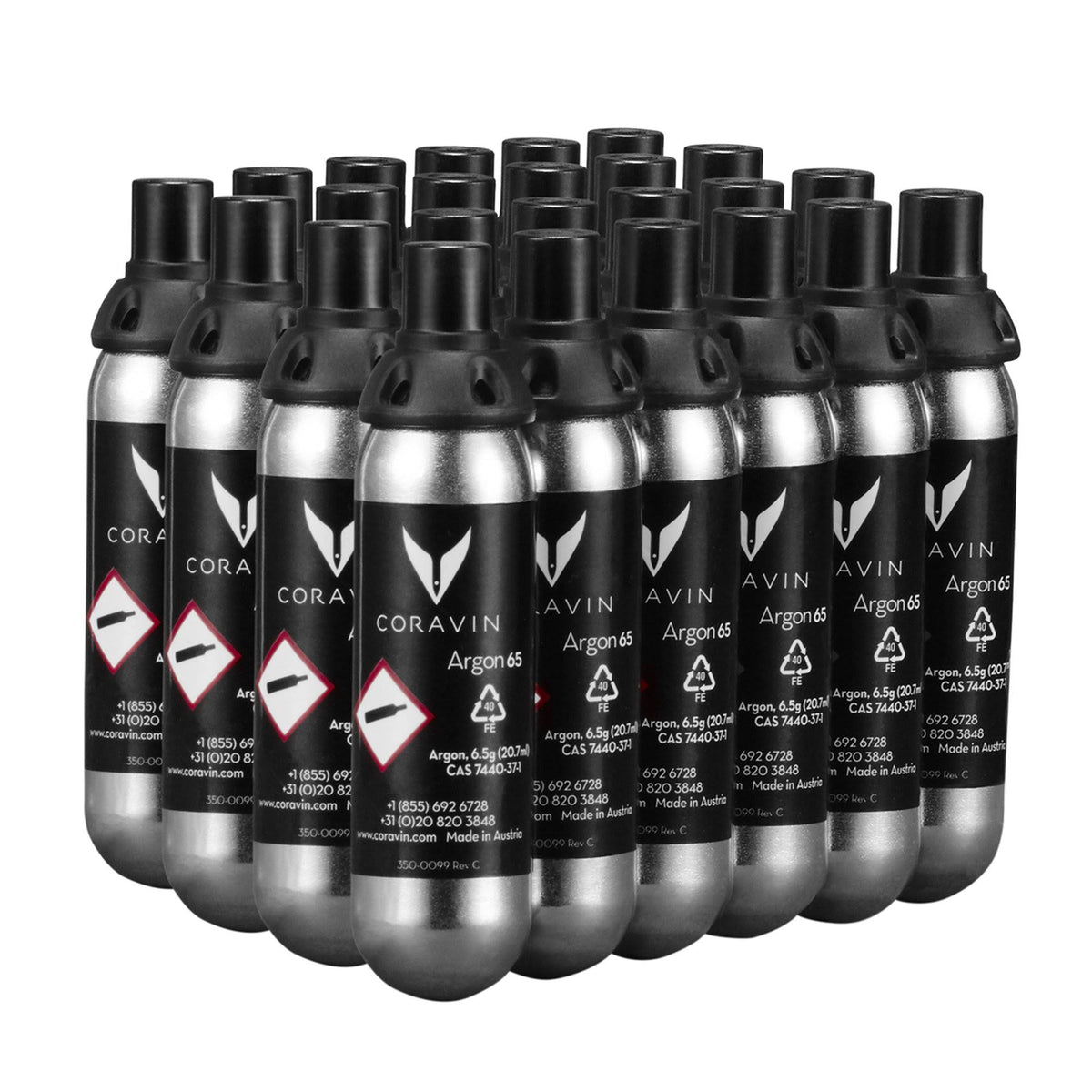 Coravin Argon Wine-Saving Capsules, 24-Pack